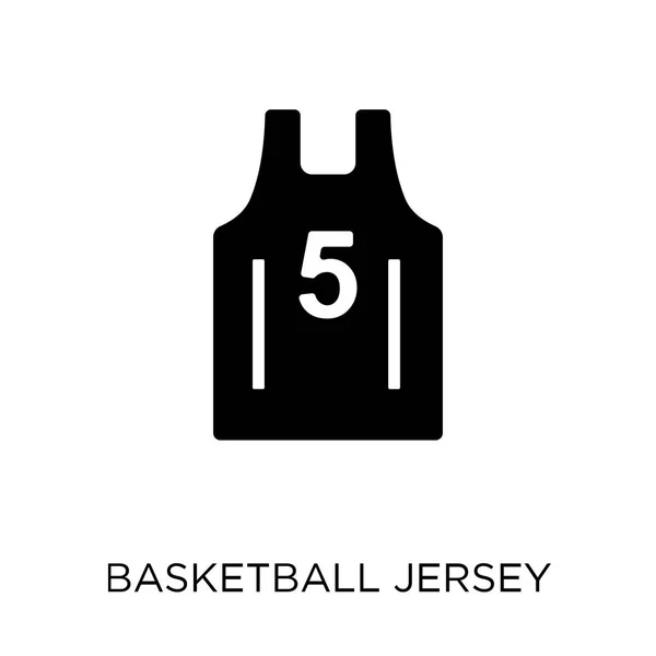 Икона Баскетбола Баскетбольный Джерси Дизайн Символа Коллекции Одежды Простая Векторная — стоковый вектор