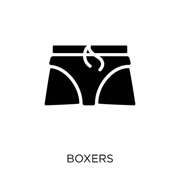 Icona Dei Pugili Boxer Simbolo Design Della Collezione Clothes Semplice — Vettoriale Stock