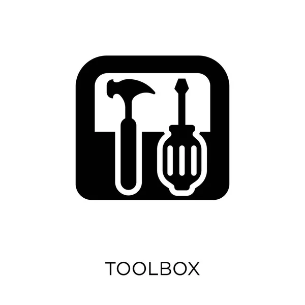 Verktygslåda Ikonen Toolbox Symbol Design Från Konstruktion Samling Enkelt Element — Stock vektor