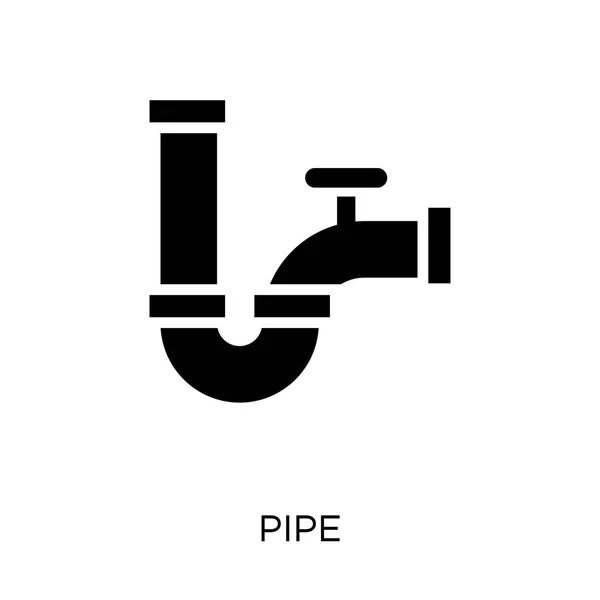 Pipe Ikonen Pipe Symbol Design Från Konstruktion Samling Enkelt Element — Stock vektor