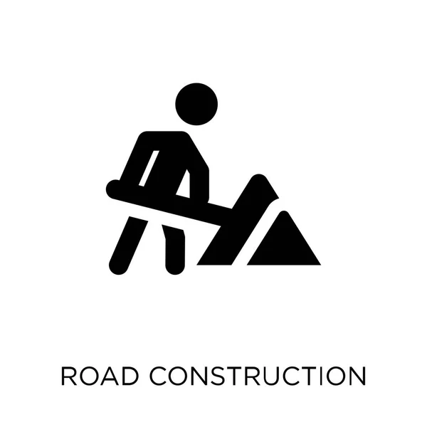 Icono Construcción Carreteras Diseño Del Símbolo Construcción Carreteras Colección Construcción — Archivo Imágenes Vectoriales
