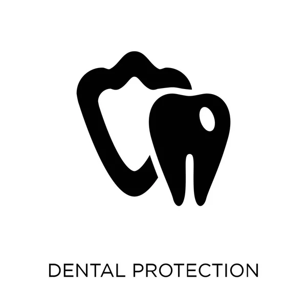 Dental Protection Icon Dental Protection Symbol Design Dentist Collection Simple — Stock Vector