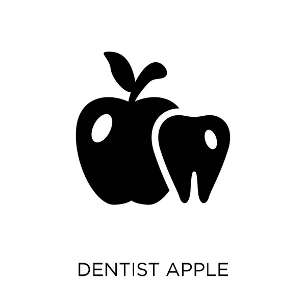 Ícone Apple Dentista Dentista Design Símbolo Apple Coleção Dentista Ilustração —  Vetores de Stock