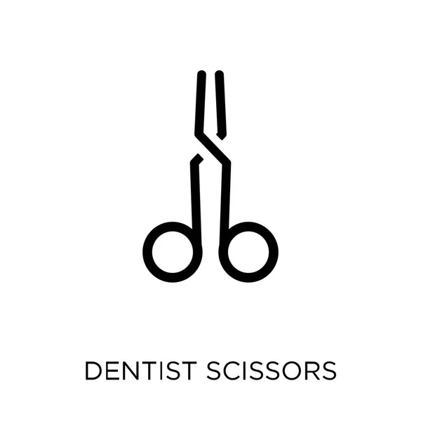 Zahnarzt Schere Symbol Zahnarztscheren Symboldesign Aus Der Zahnarztsammlung Einfache Elementvektorabbildung — Stockvektor
