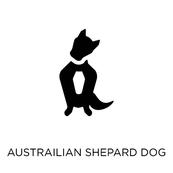 Икона Австрийской Овчарки Дизайн Символа Собаки Austrailian Shepard Коллекции Dogs — стоковый вектор