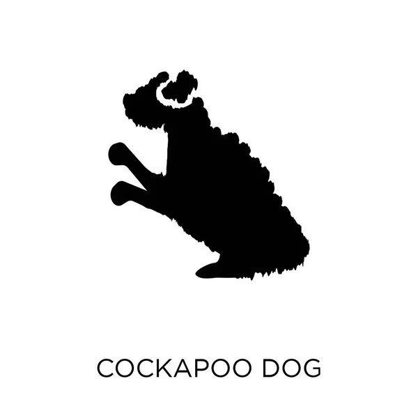 Cockapoo 아이콘입니다 Cockapoo 디자인 컬렉션에서 바탕에 간단한 일러스트 — 스톡 벡터