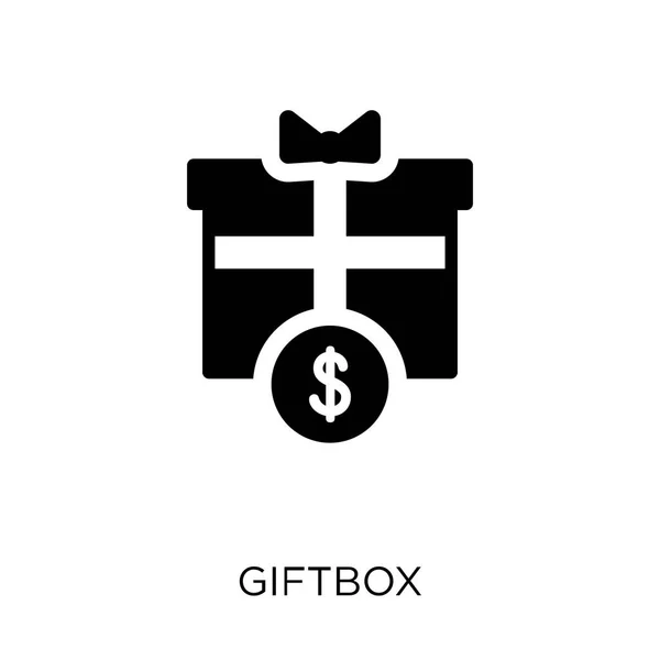Giftbox Ikona Giftbox Symbol Designu Kolekce Elektronického Obchodu Jednoduchý Prvek — Stockový vektor