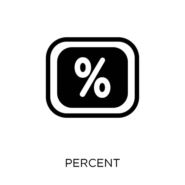 Ícone Por Cento Design Símbolo Por Cento Coleção Pagamento Ilustração —  Vetores de Stock