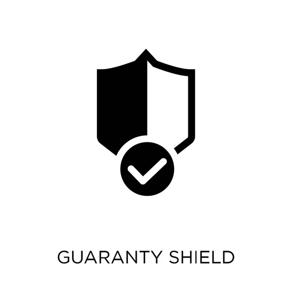 Het Pictogram Van Het Schild Van Garantie Garantie Shield Symbool — Stockvector