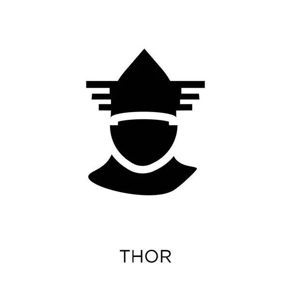 Icône Thor Design Symbole Thor Collection Contes Fées Illustration Vectorielle — Image vectorielle