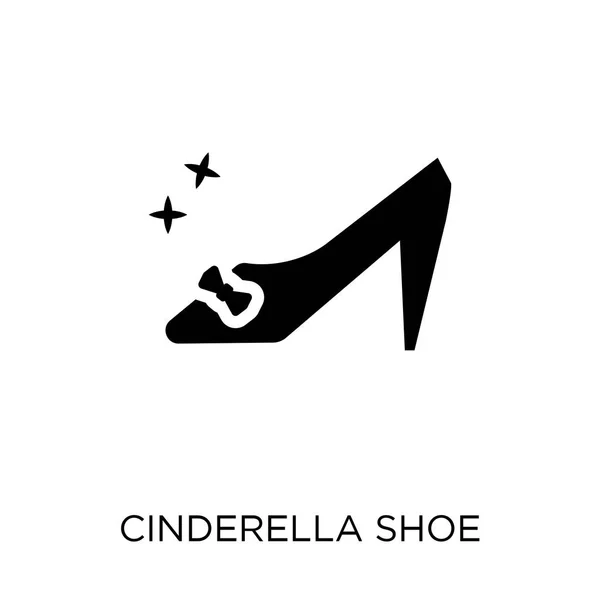 Піктограма Взуття Попелюшки Дизайн Символів Взуття Попелюшки Колекції Казок Прості — стоковий вектор