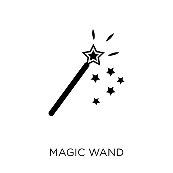 Icona Della Bacchetta Magica Bacchetta Magica Simbolo Design Dalla Collezione — Vettoriale Stock