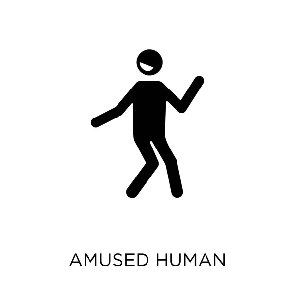 Icono Humano Divertido Diseño Símbolo Humano Divertido Colección Feelings Ilustración — Vector de stock