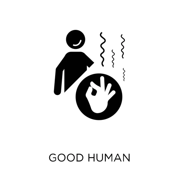 Buen Icono Humano Buen Diseño Símbolo Humano Colección Feelings Ilustración — Vector de stock