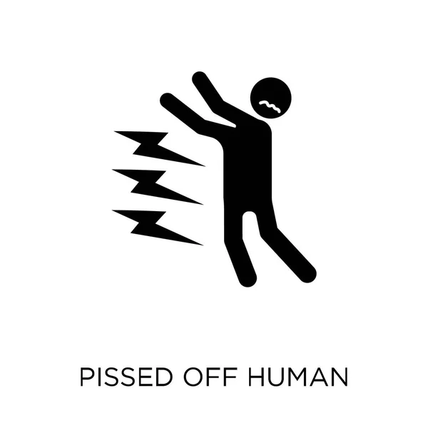 Τσαντισμένος Ανθρώπινη Εικονίδιο Τσαντισμένος Ανθρώπινο Σύμβολο Σχεδιασμού Από Συλλογή Συναισθήματα — Διανυσματικό Αρχείο