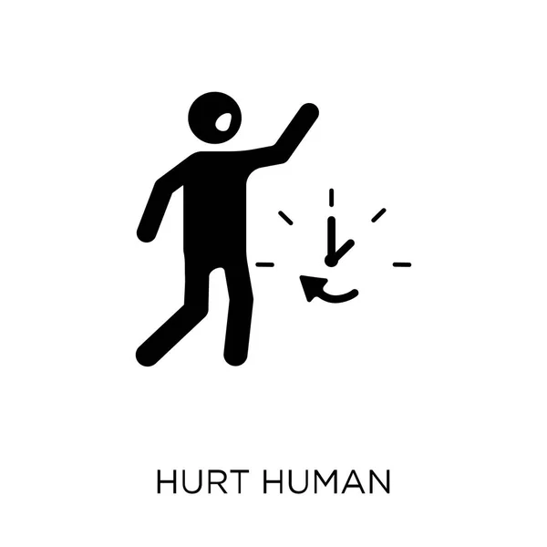 Verletzt Menschliche Ikone Verletztes Menschliches Symboldesign Aus Gefühlen Sammlung Einfache — Stockvektor