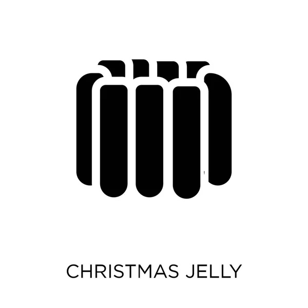 Χριστούγεννα Ζελέ Εικονίδιο Σύμβολο Των Χριστουγέννων Ζελέ Σχεδιασμού Από Την — Διανυσματικό Αρχείο