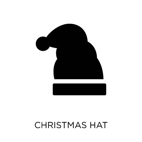 Chapeau Noël Icône Chapeau Noël Design Symbole Collection Noël Illustration — Image vectorielle