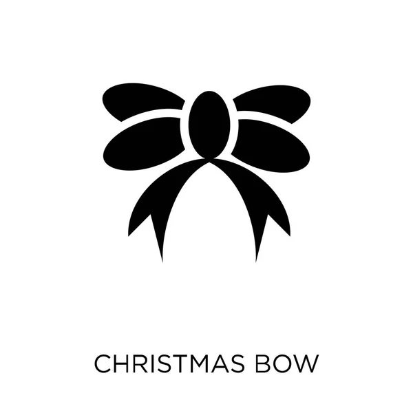 Jul Bow Ikonen Jul Bow Symbol Design Från Christmas Collection — Stock vektor