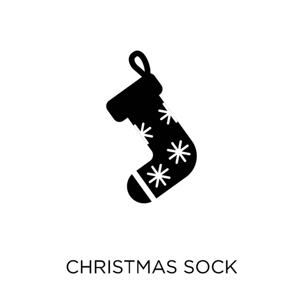 Christmas Sock Ikonen Christmas Sock Symbol Design Från Christmas Collection — Stock vektor