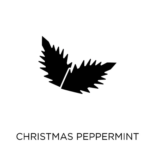 Christmas Pepparmynta Ikonen Christmas Pepparmynta Symbol Design Från Christmas Collection — Stock vektor