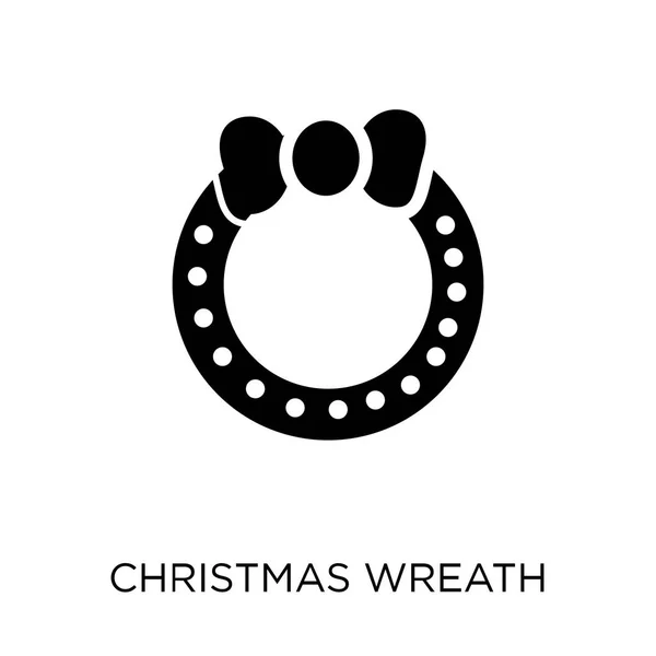 Χριστουγεννιάτικο Στεφάνι Εικονίδιο Χριστουγεννιάτικο Στεφάνι Σύμβολο Σχεδιασμού Από Την Χριστουγεννιάτικη — Διανυσματικό Αρχείο