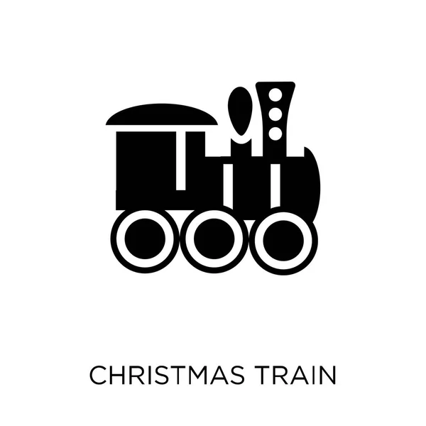 Icona Del Treno Natale Treno Natale Simbolo Design Della Collezione — Vettoriale Stock