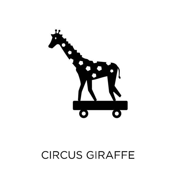 Икона циркового жирафа. Дизайн символов цирка Жирафа из коллекции Circus. Простая векторная иллюстрация элемента на белом фоне
.