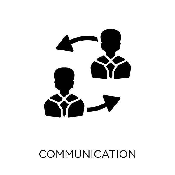 Icono Comunicación Diseño Símbolos Comunicación Colección Comunicación Ilustración Simple Del — Vector de stock