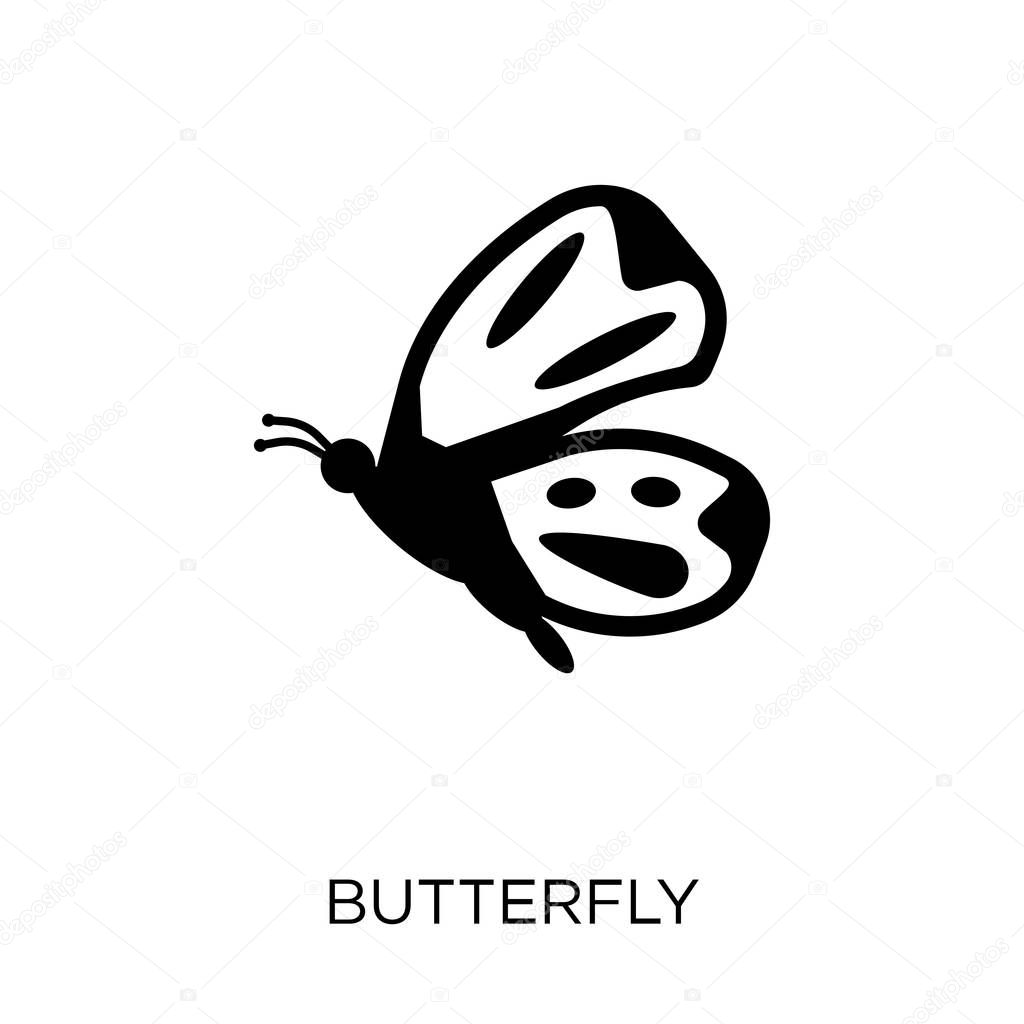 Butterfly icon. Butterfly symbol design from Animals collection. Simple element vector illustration on white background.