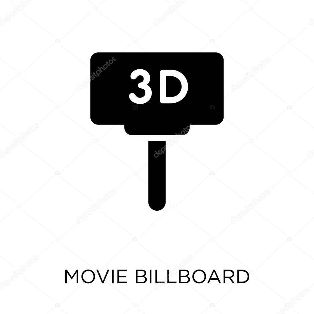 Movie Billboard icon. Movie Billboard symbol design from Cinema collection. Simple element vector illustration on white background.