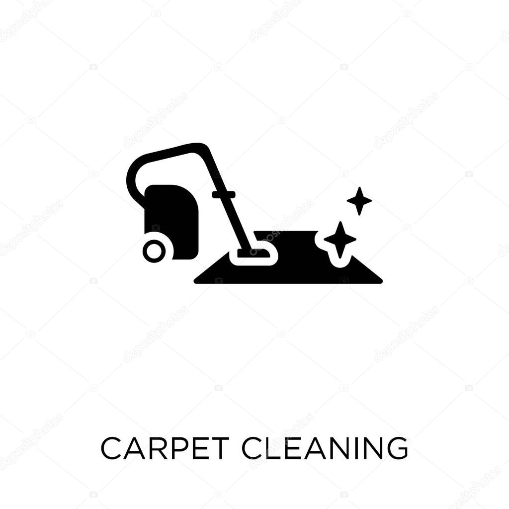 Carpet cleaning icon. Carpet cleaning symbol design from Cleaning collection. Simple element vector illustration on white background.