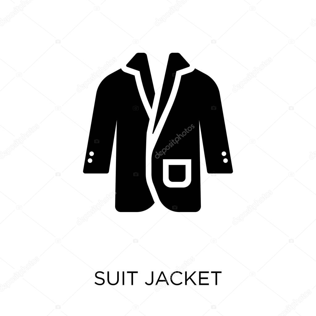 suit jacket  icon. suit jacket  symbol design from Clothes collection. Simple element vector illustration on white background.