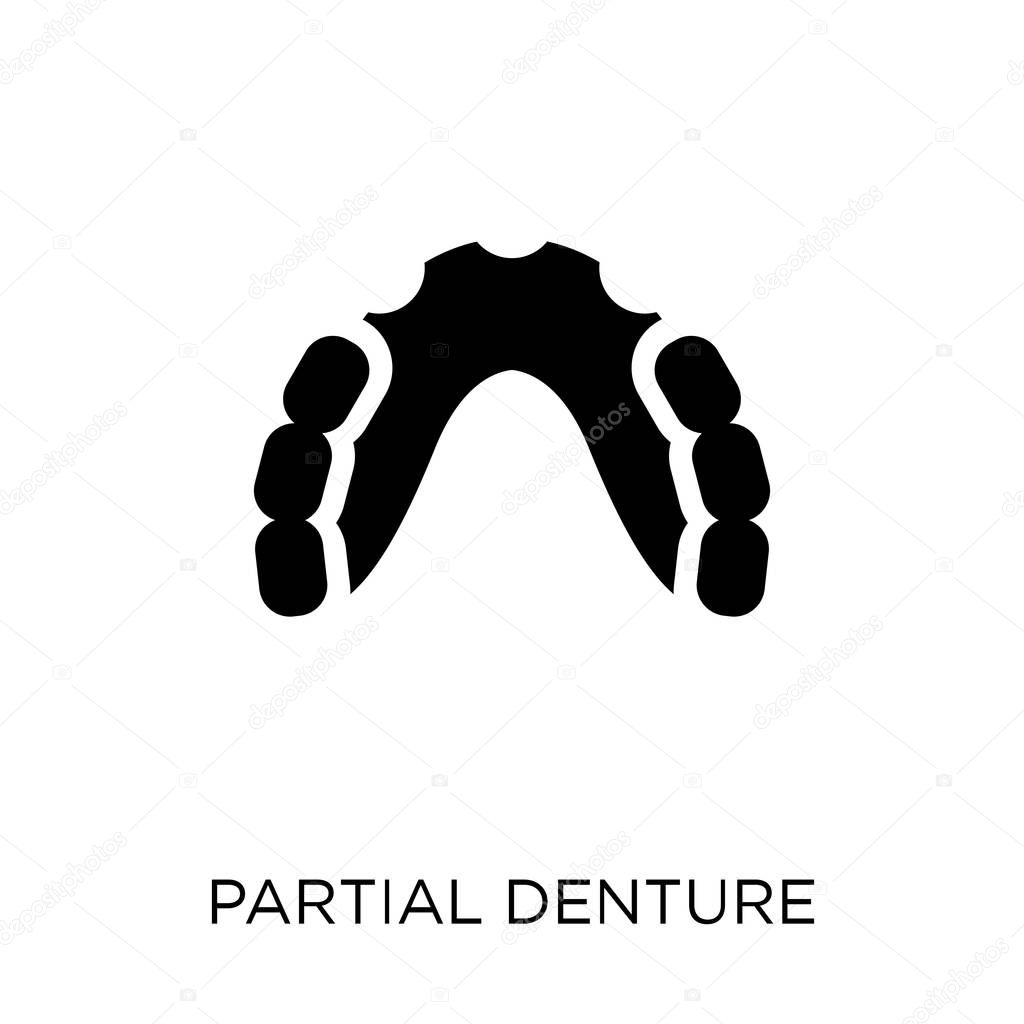 Partial Denture icon. Partial Denture symbol design from Dentist collection. Simple element vector illustration on white background.