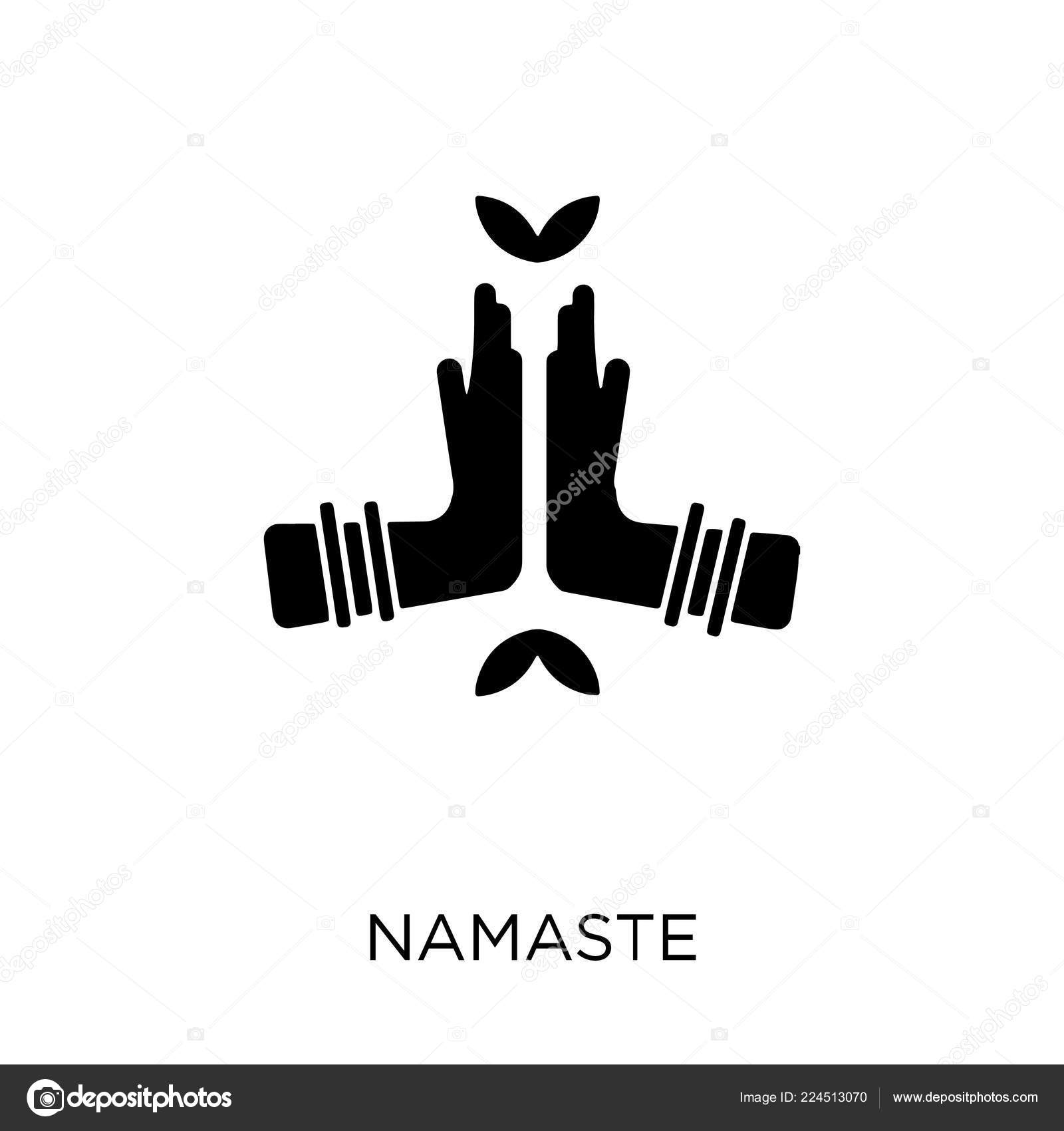 namaste icon namaste symbol design india collection simple element vector stock vector c coolvectorstock 224513070 https depositphotos com 224513070 stock illustration namaste icon namaste symbol design html