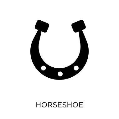 At nalı simgesi. At nalı sembolü tasarım çöl koleksiyonundan. Basit öğe vektör çizim beyaz arka plan üzerinde.