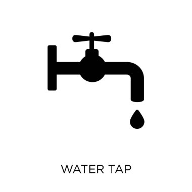 Su dokunun simgesi. Simge tasarım ekoloji koleksiyonundan musluk suyu. Basit öğe vektör çizim beyaz arka plan üzerinde.