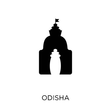 Odisha simgesi. Odisha simgesi tasarım Hindistan koleksiyonundan. Basit öğe vektör çizim beyaz arka plan üzerinde.