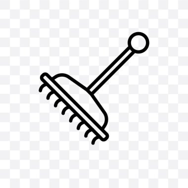 Komisyon vektör lineer simge üzerinde şeffaf arka plan izole, komisyon saydamlık kavramı web için kullanılan ve mobil olabilir