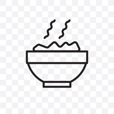 Pirinç vektör lineer simge üzerinde şeffaf arka plan izole, pirinç saydamlık kavramı web için kullanılan ve mobil olabilir