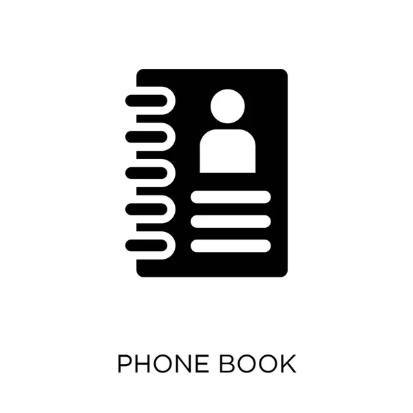 Telefoon Boekpictogram Telefoonboek Symbool Ontwerp Uit Communicatie Collectie Eenvoudig Element — Stockvector