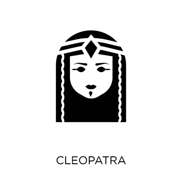 Icono Cleopatra Diseño Símbolo Cleopatra Colección Desert Ilustración Simple Del — Vector de stock