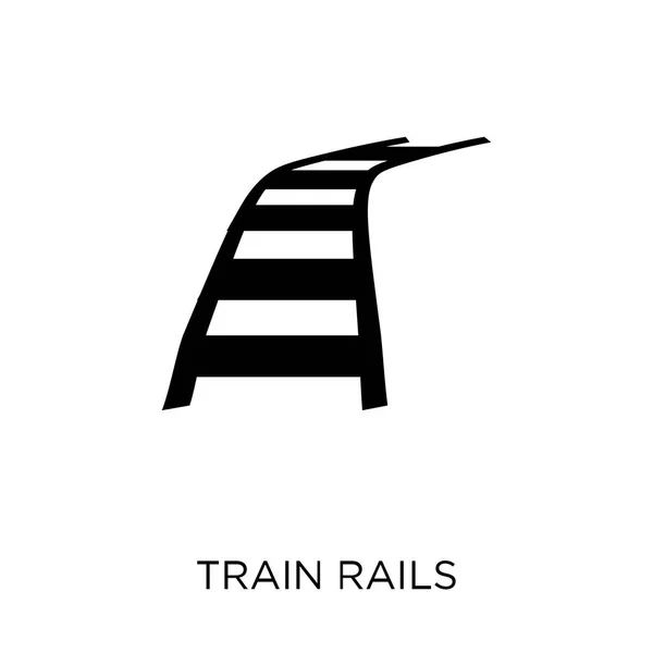 Trein Rails Pictogram Trein Rails Symbool Ontwerp Uit Woestijn Collectie — Stockvector