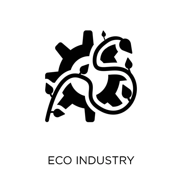 Eco Industrie Pictogram Eco Industrie Symbool Ontwerp Uit Ecologie Collectie — Stockvector