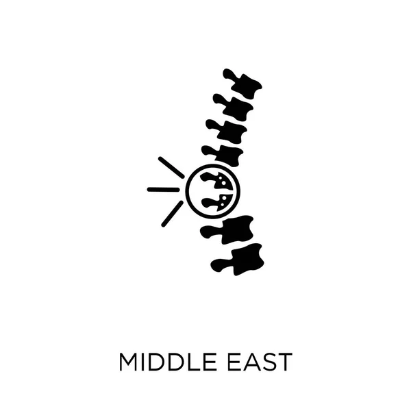 Icône Syndrome Respiratoire Moyen Orient Srmo Symbole Syndrome Respiratoire Moyen — Image vectorielle