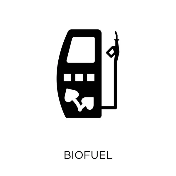 バイオ燃料のアイコン 生態学のコレクションからバイオ燃料シンボル デザイン 白い背景の上の単純な要素ベクトル図 — ストックベクタ
