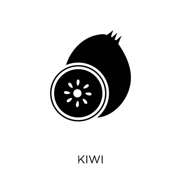 Kiwi Icon Kiwi Symbol Design Fruit Vegetables Collection Simple Element — Stock Vector