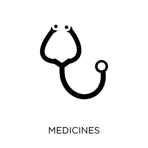 Ícone Medicamentos Projeto Símbolo Dos Medicamentos Saúde Coleção Médica Ilustração —  Vetores de Stock