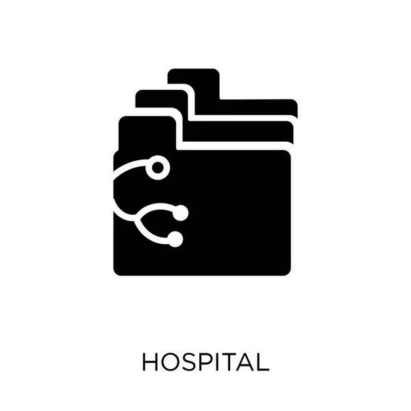 Икона Больницы Дизайн Больничного Символа Коллекции Здравоохранения Медицины Простая Векторная — стоковый вектор
