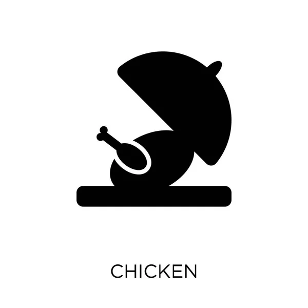 Hühner Ikone Hühnersymbole Aus Der Restaurantsammlung Einfache Elementvektorabbildung Auf Weißem — Stockvektor